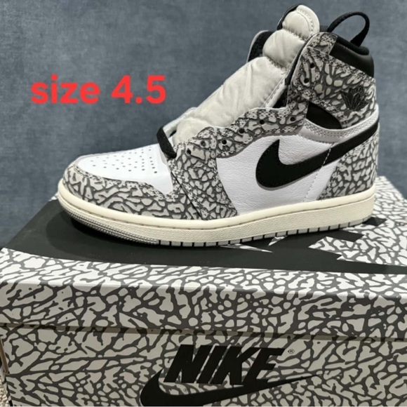 Nike Air Jordan High Tops - Black and White Pattern